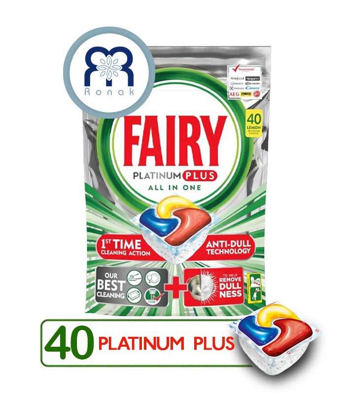 قرص ماشین ظرفشویی FAIRY مدل Platinum Plus بسته 40 عددی