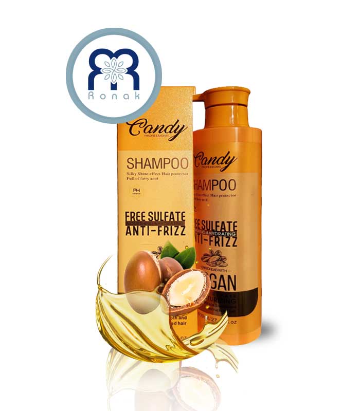 شامپو مو بدون سولفات Candy Beauty مدل آرگان حجم 800 میل
