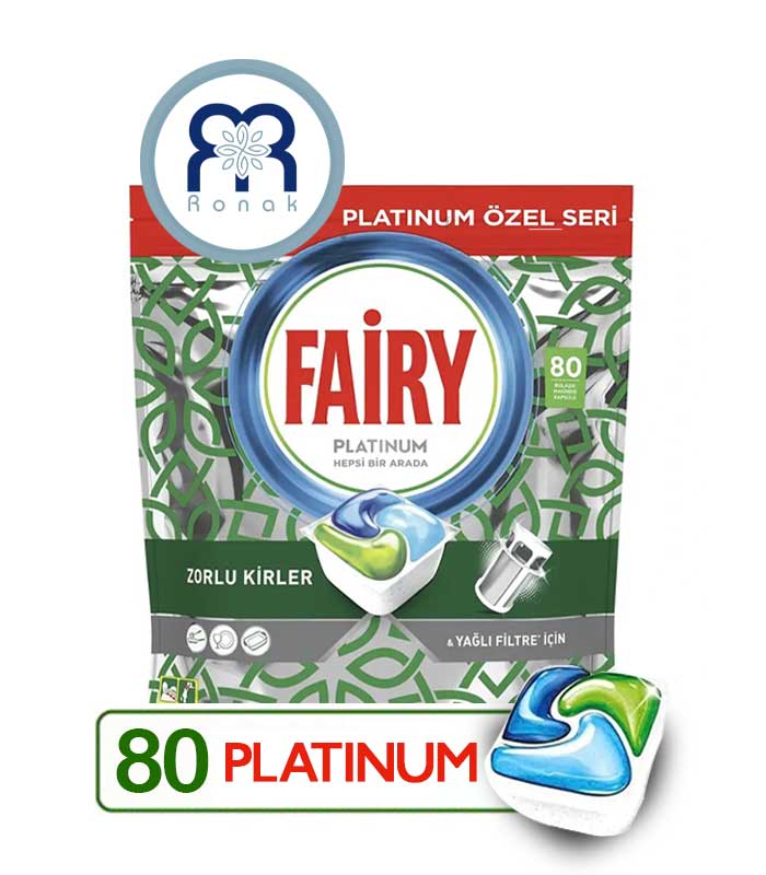 قرص ماشین ظرفشوییFAIRY مدل Platinum بسته 80 عددی