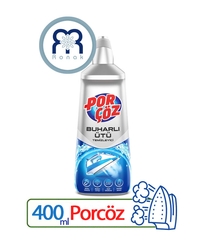 مایع جرم گیر اتو بخار پورچوز Porçöz حجم 400 میل