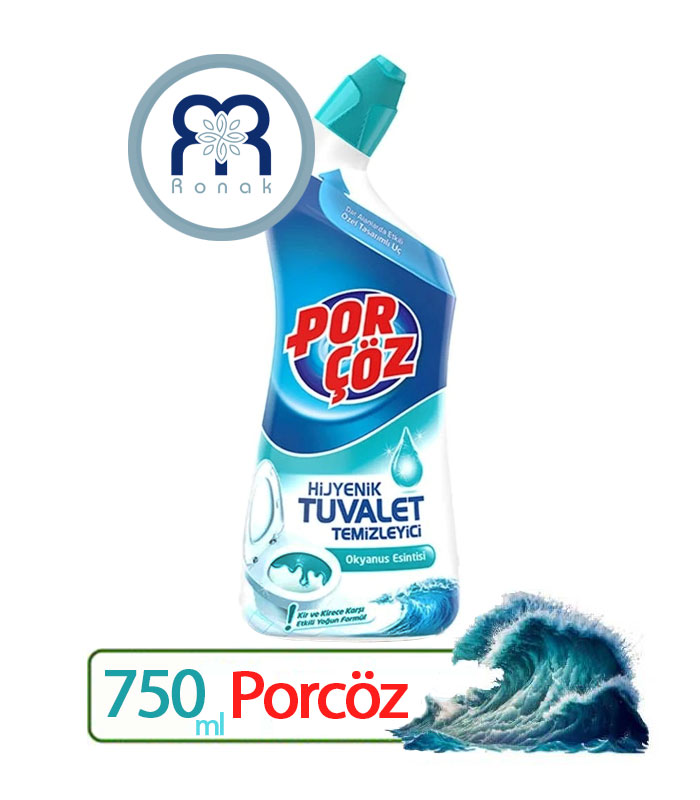 مایع پاک کننده سرویس بهداشتی پورچوز Porcöz با رایحه اقیانوس حجم 750 میل
