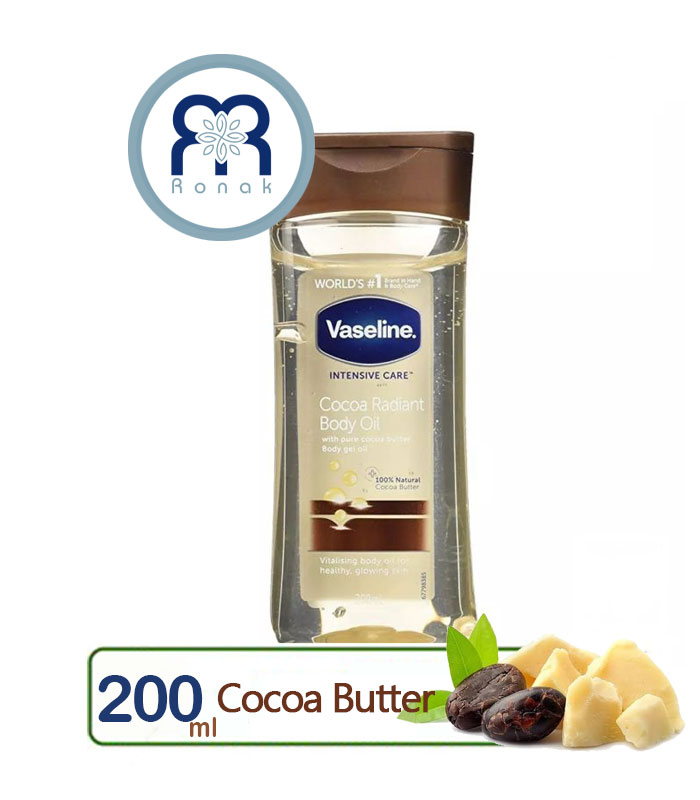 روغن بدن وازلین مدل Cocoa Butter حجم 200 میل