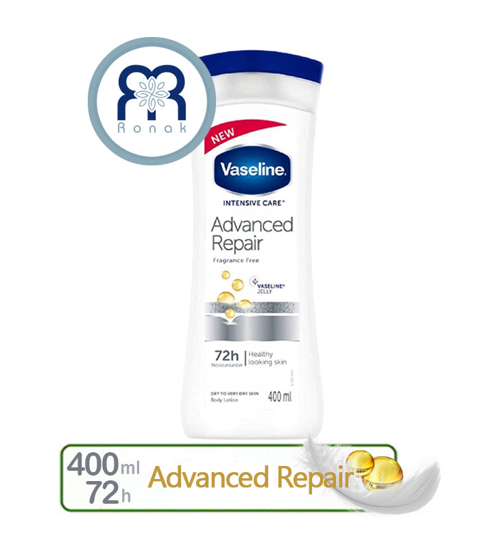 لوسیون بدن وازلین مدل Advanced Repair حجم 400 میل